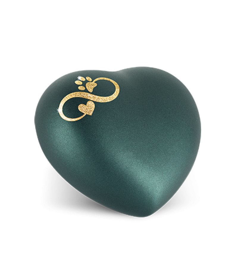 Edition Herz, velvet petrol, Sparkling Star Infinty Herz/Pfote gold