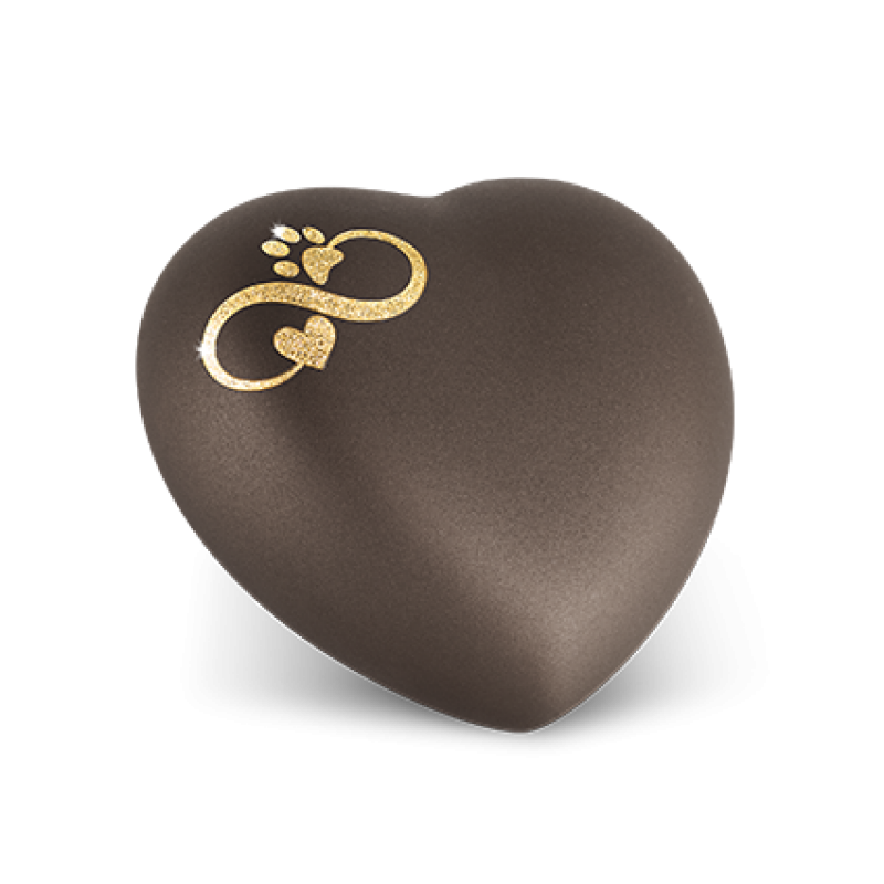Edition Herz, velvet siena, Sparkling Star Infinty Herz/Pfote gold