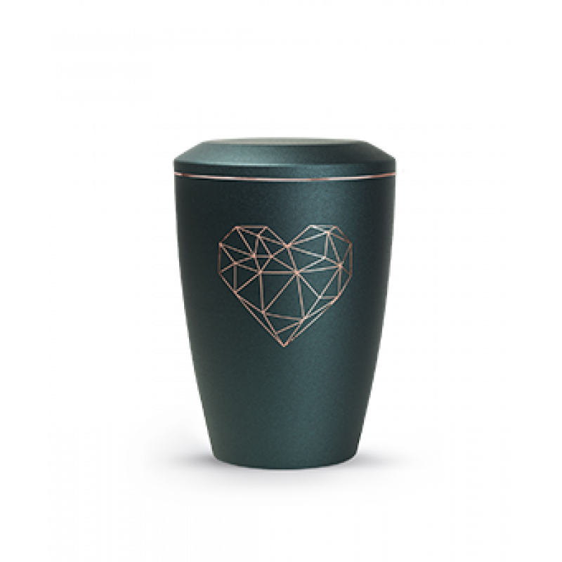 Edition Karat, velvet petrol, geometrisches Herz