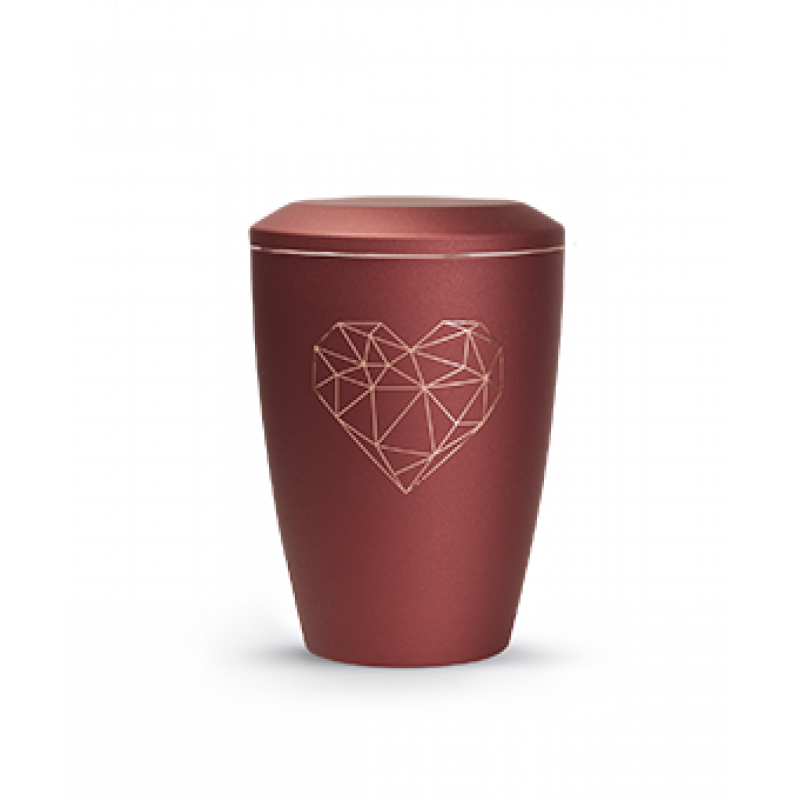 Edition Karat, velvet rubin, geometrisches Herz